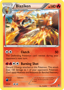 Blaziken 14/111 Pokémon card from Furious Fists for sale at best price