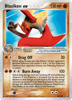 Blaziken EX 90/100 Pokémon card from Ex Crystal Guardians for sale at best price