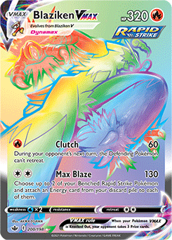 Blaziken VMAX 200/198 Pokémon card from Chilling Reign for sale at best price