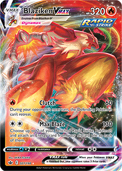 Blaziken VMAX 21/198 Pokémon card from Chilling Reign for sale at best price
