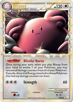Blissey 106/123 Pokémon card from HeartGold SoulSilver for sale at best price