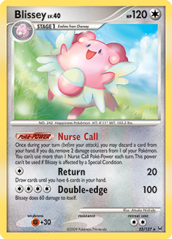 Blissey 22/127 Pokémon card from Platinuim for sale at best price