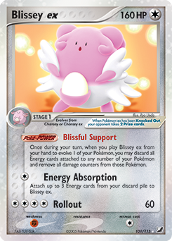 Blissey EX 101/115 Pokémon card from Ex Unseen Forces for sale at best price
