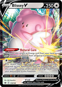 Blissey V 119/198 Pokémon card from Chilling Reign for sale at best price