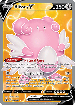 Blissey V 182/198 Pokémon card from Chilling Reign for sale at best price