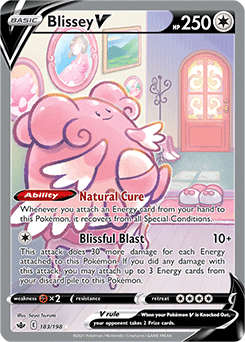 Blissey V 183/198 Pokémon card from Chilling Reign for sale at best price