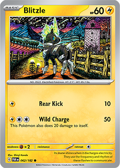 Blitzle 62/182 Pokémon card from Paradox Rift for sale at best price