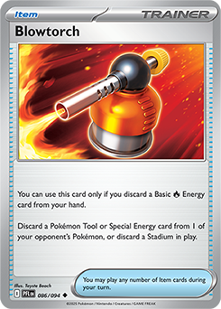 Uncommon Pokémon card Blowtorch 86/94 from Phantasmal Flames expansion