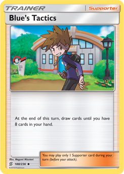 Blue's Tactics 188/236 Pokémon card from Unified Minds for sale at best price