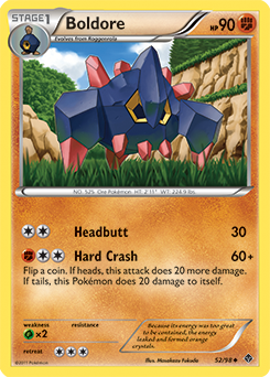 Boldore 52/98 Pokémon card from Emerging Powers for sale at best price