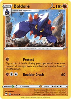 Boldore 87/203 Pokémon card from Evolving Skies for sale at best price