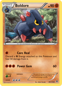 Boldore 49/119 Pokémon card from Phantom Forces for sale at best price