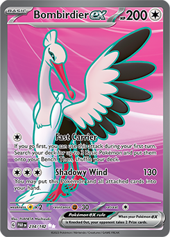 Bombirdier ex 234/182 Pokémon card from Paradox Rift for sale at best price