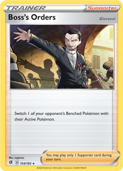 Boss's Orders 154/192 Pokémon card from Rebel Clash for sale at best price