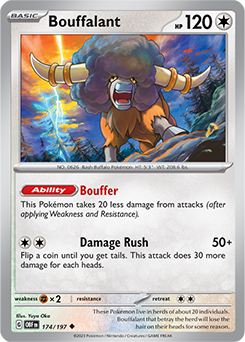 Bouffalant 174/197 Pokémon card from Obsidian Flames for sale at best price