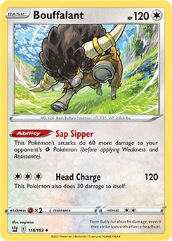 Bouffalant 118/163 Pokémon card from Battle Styles for sale at best price