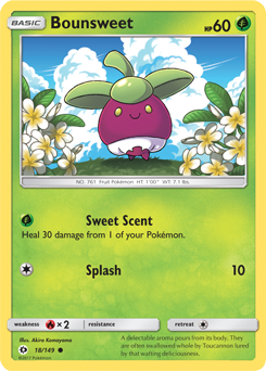 Bounsweet 18/149 Pokémon card from Sun & Moon for sale at best price