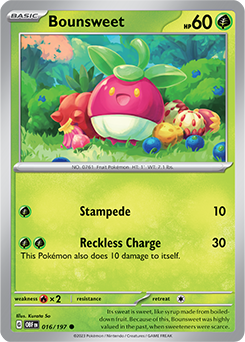 Bounsweet 16/197 Pokémon card from Obsidian Flames for sale at best price