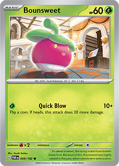 Bounsweet 8/182 Pokémon card from Paradox Rift for sale at best price