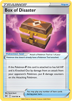 Box of Disaster 154/196 Pokémon card from Lost Origin for sale at best price