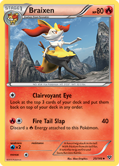 Braixen 25/146 Pokémon card from X&Y for sale at best price