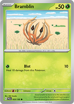 Bramblin 023/193 Pokémon card from Paldea Evolved for sale at best price