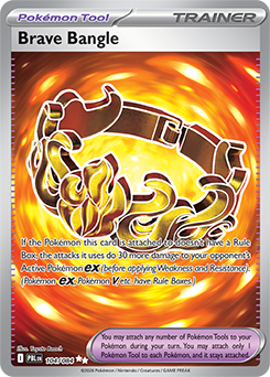 Carte Pokémon Ultra rare Bracelet Vaillant 104/84 de la série Nuit Noire