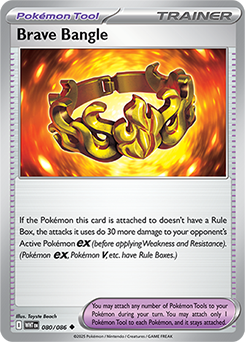 Uncommon Pokémon card Brave Bangle 80/86 from White Flare expansion