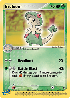 Breloom 16/109 Pokémon card from Ex Ruby & Sapphire for sale at best price
