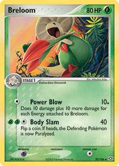 Breloom 22/106 Pokémon card from Ex Emerald for sale at best price