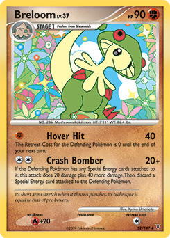 Uncommon Pokémon card Breloom 52/147 from Supreme Victors expansion