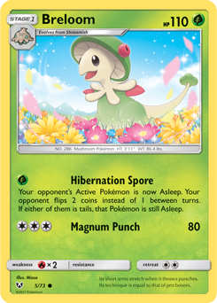 Breloom 5/73 Pokémon card from Shining Legends for sale at best price