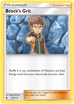 Brock's Grit 53/68 Pokémon card from Hidden Fates for sale at best price