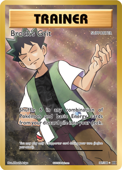 Brock's Grit 107/108 Pokémon card from Evolutions for sale at best price