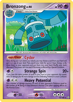 Bronzong 13/100 Pokémon card from Stormfront for sale at best price