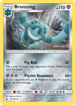 Bronzong 87/156 Pokémon card from Untra Prism for sale at best price