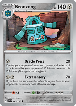 Bronzong 145/197 Pokémon card from Obsidian Flames for sale at best price