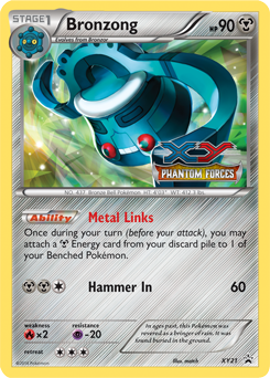 Promo Pokémon card Bronzong XY21 from XY Promos expansion