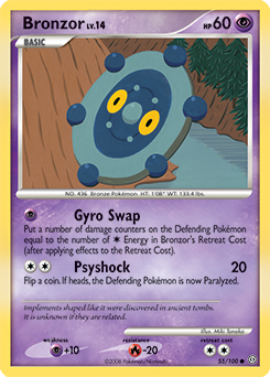 Bronzor 55/100 Pokémon card from Stormfront for sale at best price