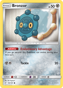 Bronzor 100/181 Pokémon card from Team Up for sale at best price