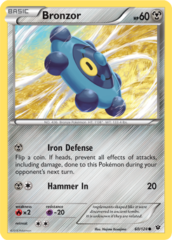 Bronzor 60/124 Pokémon card from Fates Collide for sale at best price