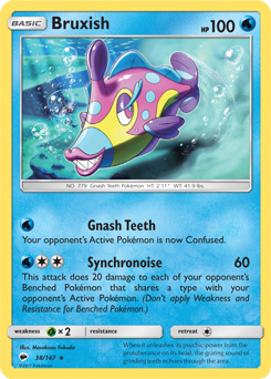 Bruxish 38/147 Pokémon card from Burning Shadows for sale at best price