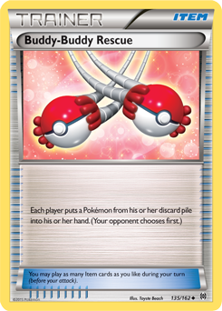 Buddy-Buddy Rescue 135/162 Pokémon card from Breakthrough for sale at best price