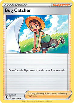 Uncommon Pokémon card Bug Catcher 226/264 from Fusion Strike expansion