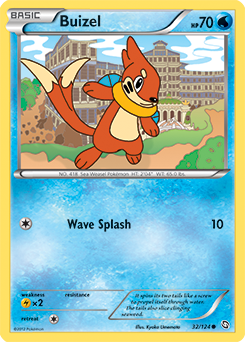 Buizel 32/124 Pokémon card from Dragons Exalted for sale at best price