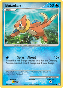 Buizel 72/130 Pokémon card from Diamond & Pearl for sale at best price