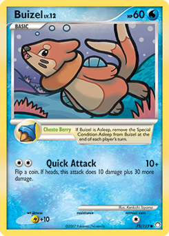 Buizel 75/123 Pokémon card from Mysterious Treasures for sale at best price