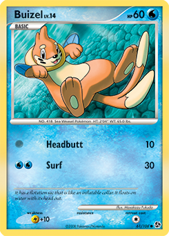 Buizel 61/106 Pokémon card from Great Encounters for sale at best price