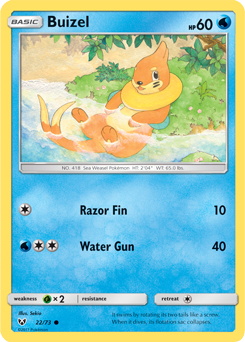 Buizel 22/73 Pokémon card from Shining Legends for sale at best price
