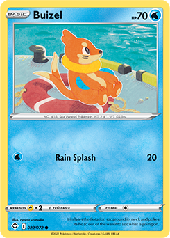 Buizel 022/072 Pokémon card from Shining Fates for sale at best price